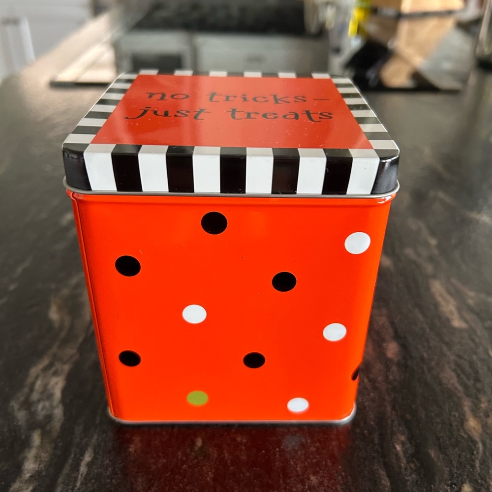 “No Tricks - Just Treats” Halloween Tin
